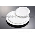 elegant pure white plates for restaurant and & hotel